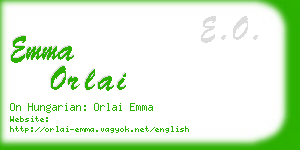 emma orlai business card